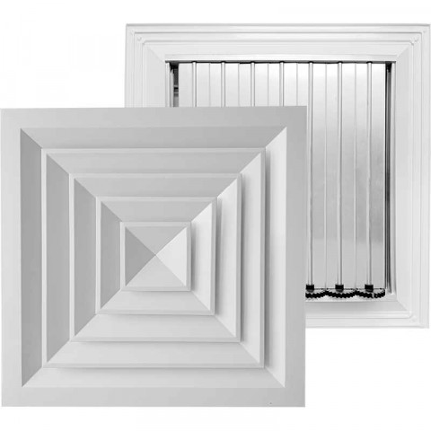 Решетка вентиляционная потолочная 4ПР-Р с клапаном